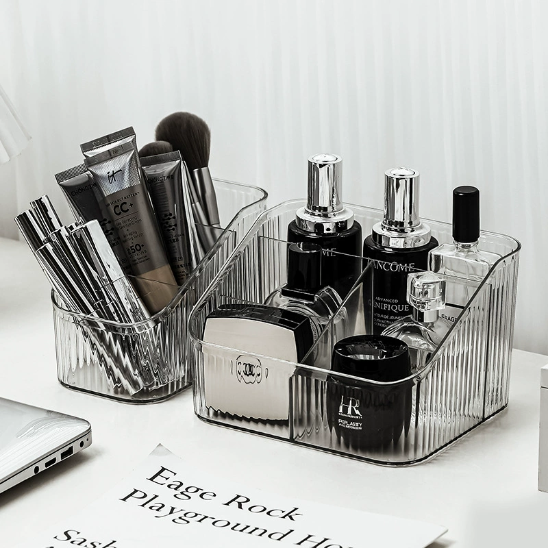 Оптовая утолщение прозрачная коробка для хранения Настольная косметическая коробка для отделки губная помада