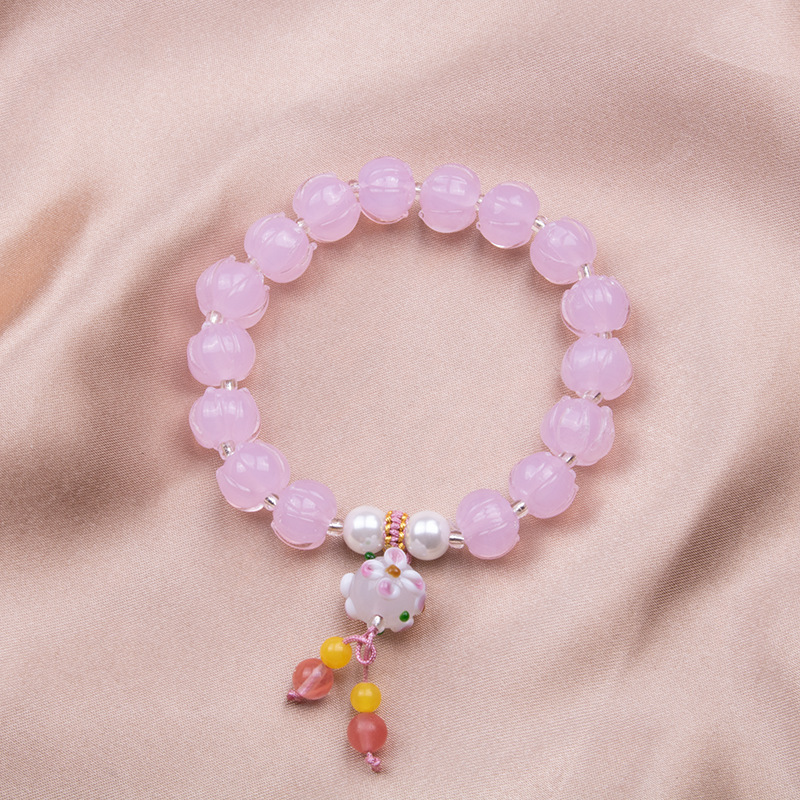 El año del dragón nueve templos de fuego púrpura con la misma pulsera de loto púrpura crepúsculo despierta león brazalete jugar joyerías al por mayor león campana