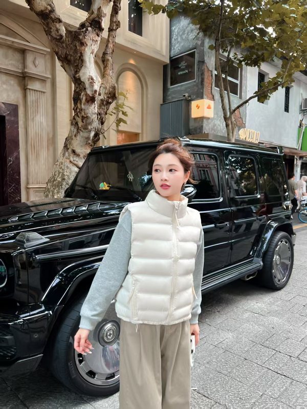 2025新款羽绒棉服马甲女短款轻薄韩版立领坎肩保暖马夹背心外套|undefined