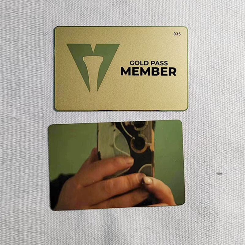 不锈钢镜面金属卡店辅贵宾金卡电镀金银色精美名片来图免费设计