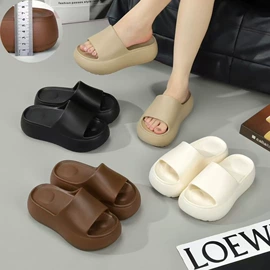 厚底拖鞋;厚底凉鞋;平底凉鞋