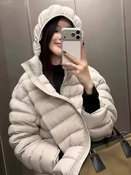 Velvet light and thin winter fashionable keep warm down jacket with…
