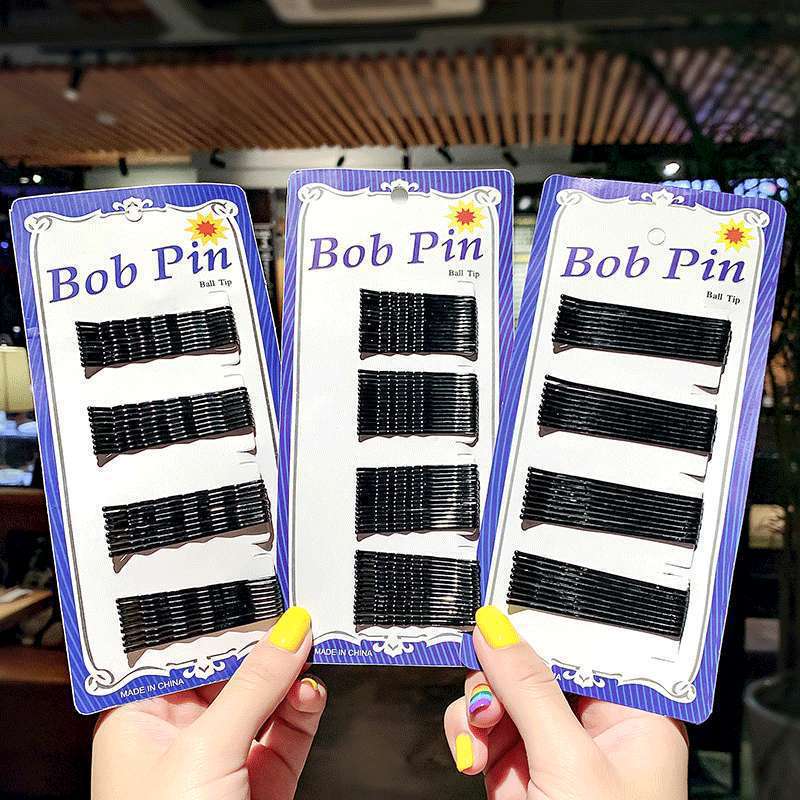 Blue card paint black wire hairpin wave clip bride invisible hair clip hair accessories boutique supply