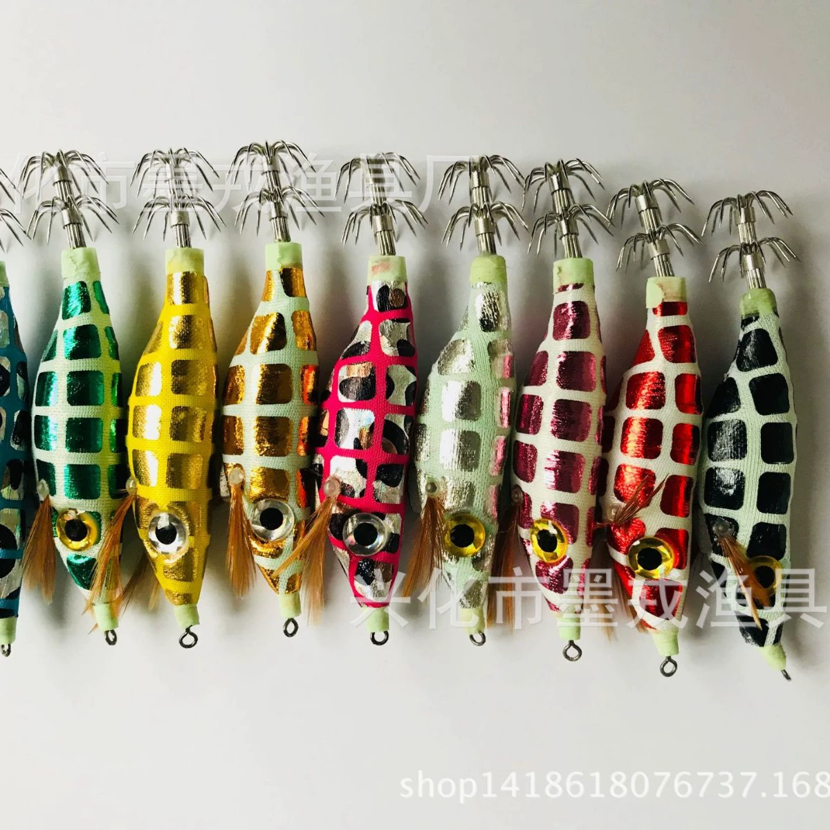 Поддельная приманка для креветок с большим глазом, позолота, квадратный костюм, производители поставляют специальную комбинированную приманку Luya