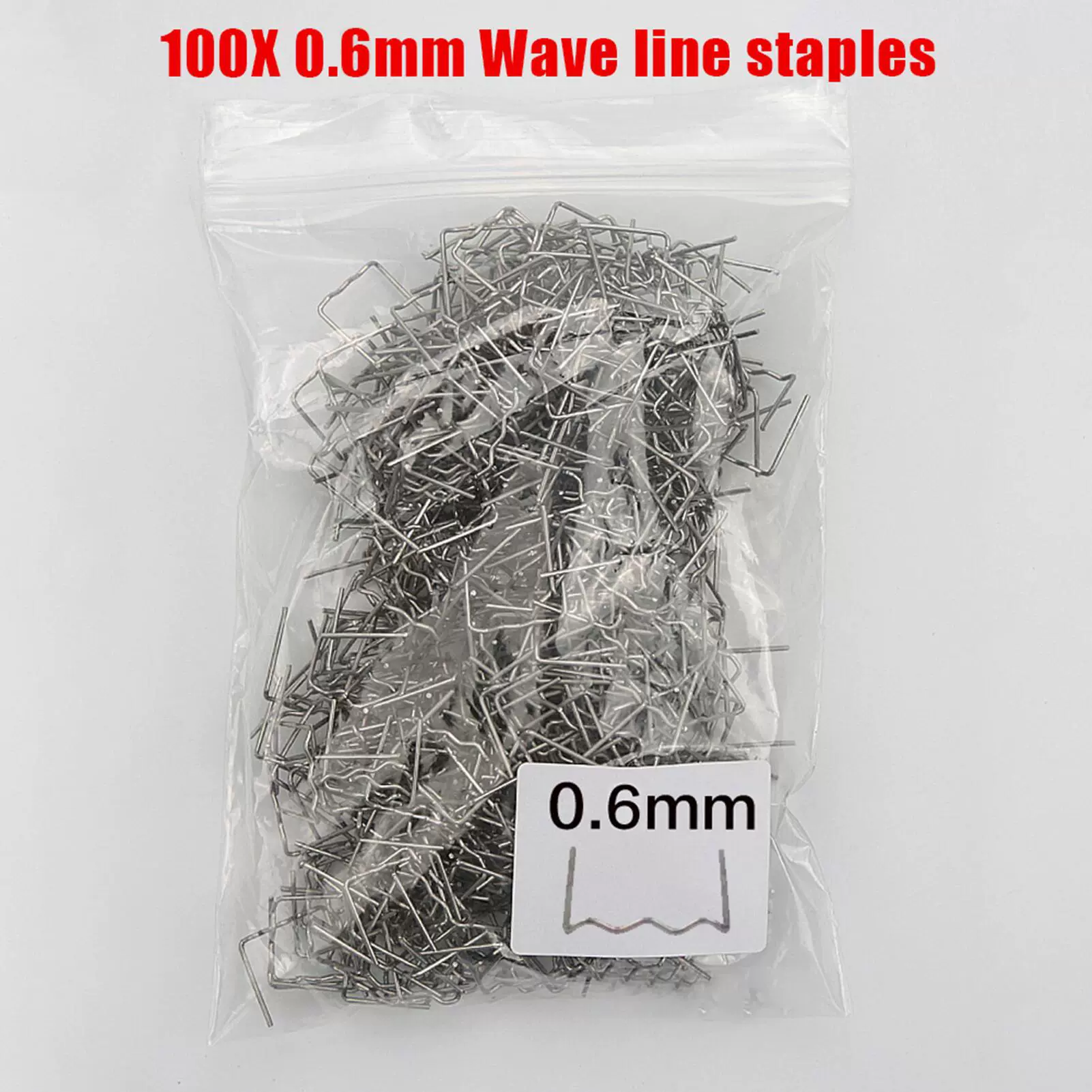 800PCS Automotive Plastic Repair Welding Nail Standard Pre Cut Wave Staples Bumper Bodywork Repairs Machine Welding Hot Stapler portable stick welder