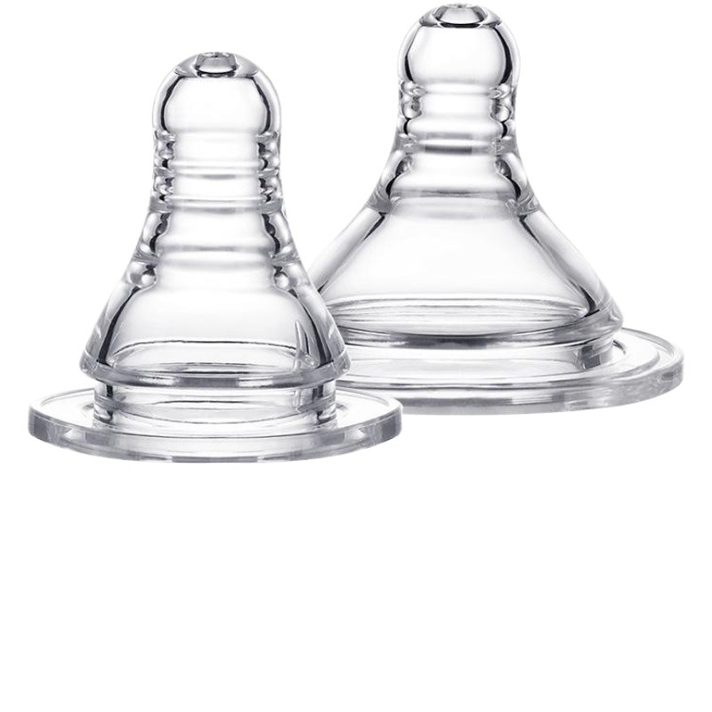 Leche materna directa de fábrica Pezón de silicona de sentido real Pezón de boca estándar puede equiparse con varios biberones de alimentación de boca estándar