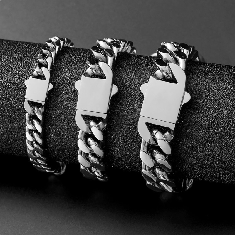 Cuban chain heren ketting van hoogwaardig titanium staal_voghion.com