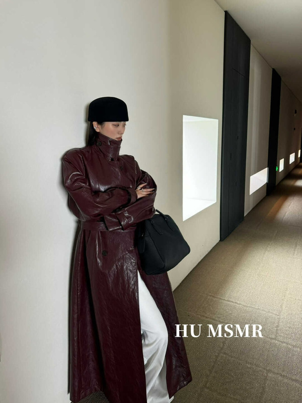 广州十三行HUMSMR法式英伦风高级感酷飒帅气休闲皮衣T0008|undefined