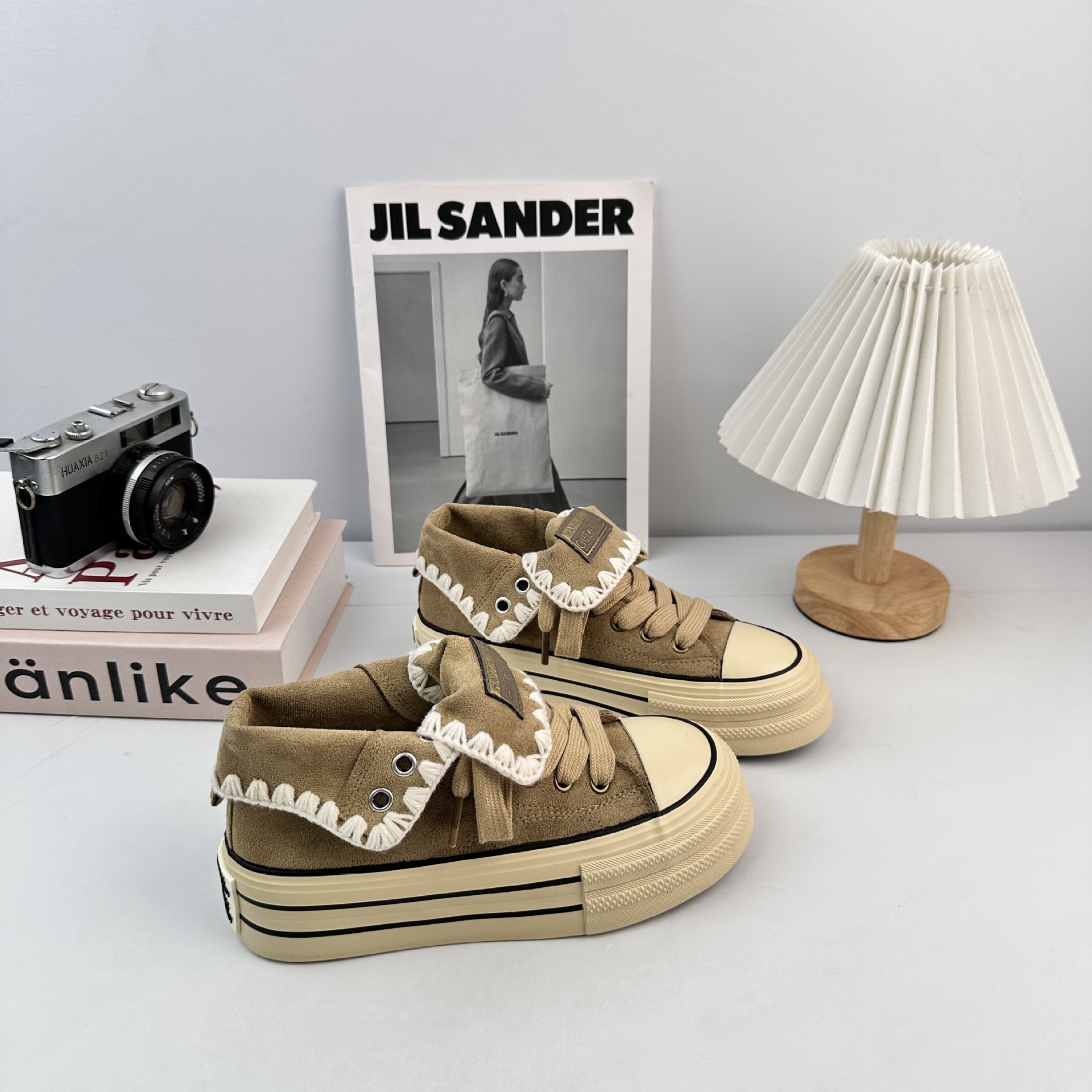 Zapatos de lona de caída de fondo grueso para mujeres, 2025 estilo coreano de zapatos de skate de alto nivel, zapatos de mujer image 5