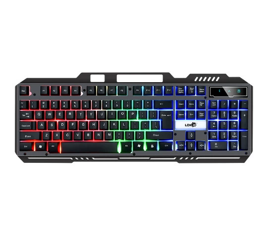 雷迪凯 832 key mouse set new USB keyboard mouse light -emitting game kit colorful backlight generation