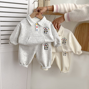 Baby Clothes, Autum Clothes, Baby Boy Suit, Stylish One-Year-Old Split Infant Boy, Spring and Autum Outing Two-Piece Set
