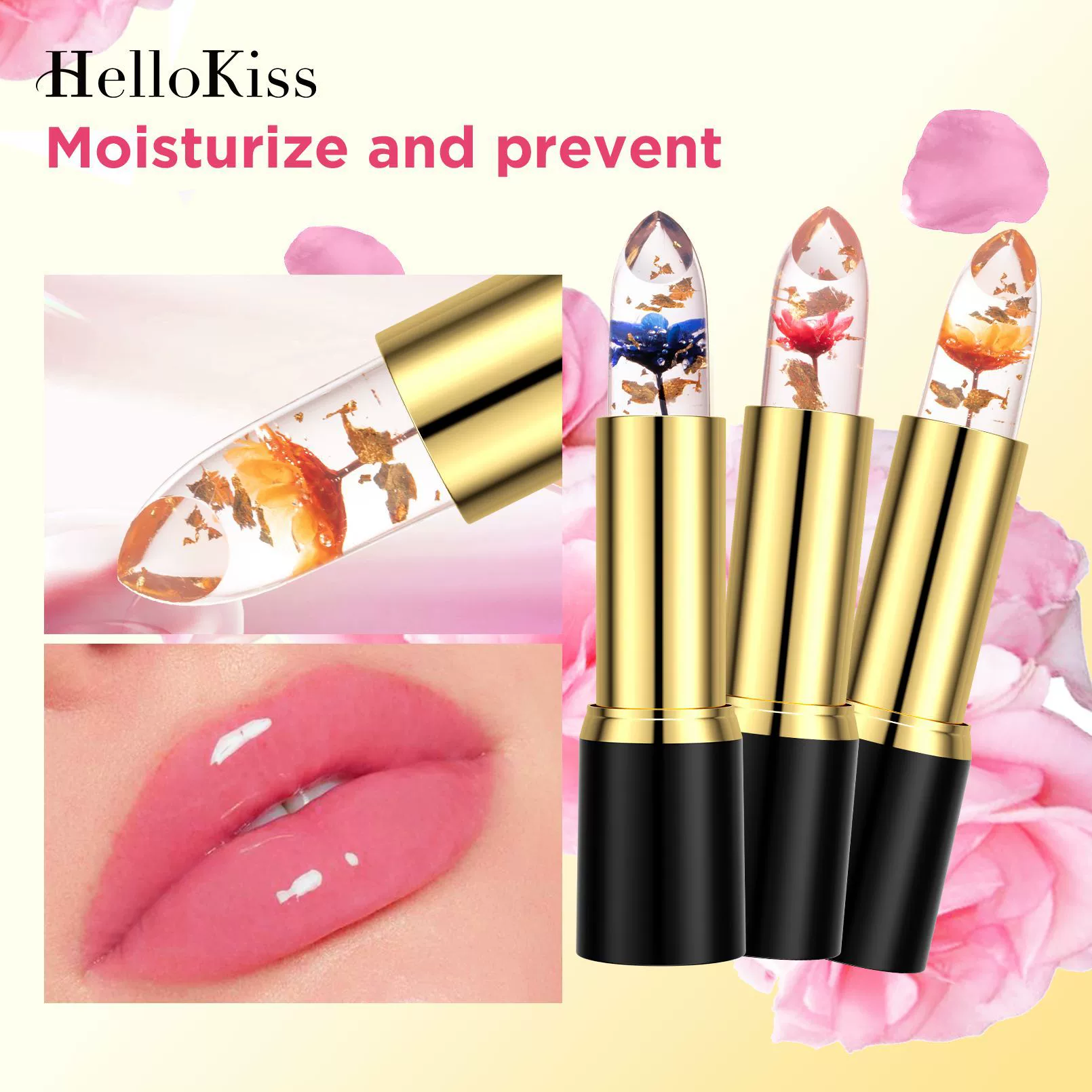 Увлажняющая помада HelloKiss, не тускнеет