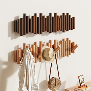 Solid Wood Clothes Hooks Behind the Door, Clothes Hangers on the Entrance Door, Key Hooks on the Wall, Entrance Clothes Hooks, Piano Wall Hangings