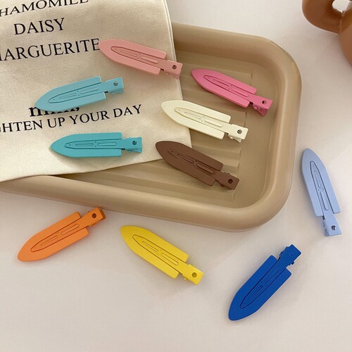 Seamless hair clip duckbill clip bangs clip forehead new side clip broken hair one-word clip back of the head women's summer hair accessories