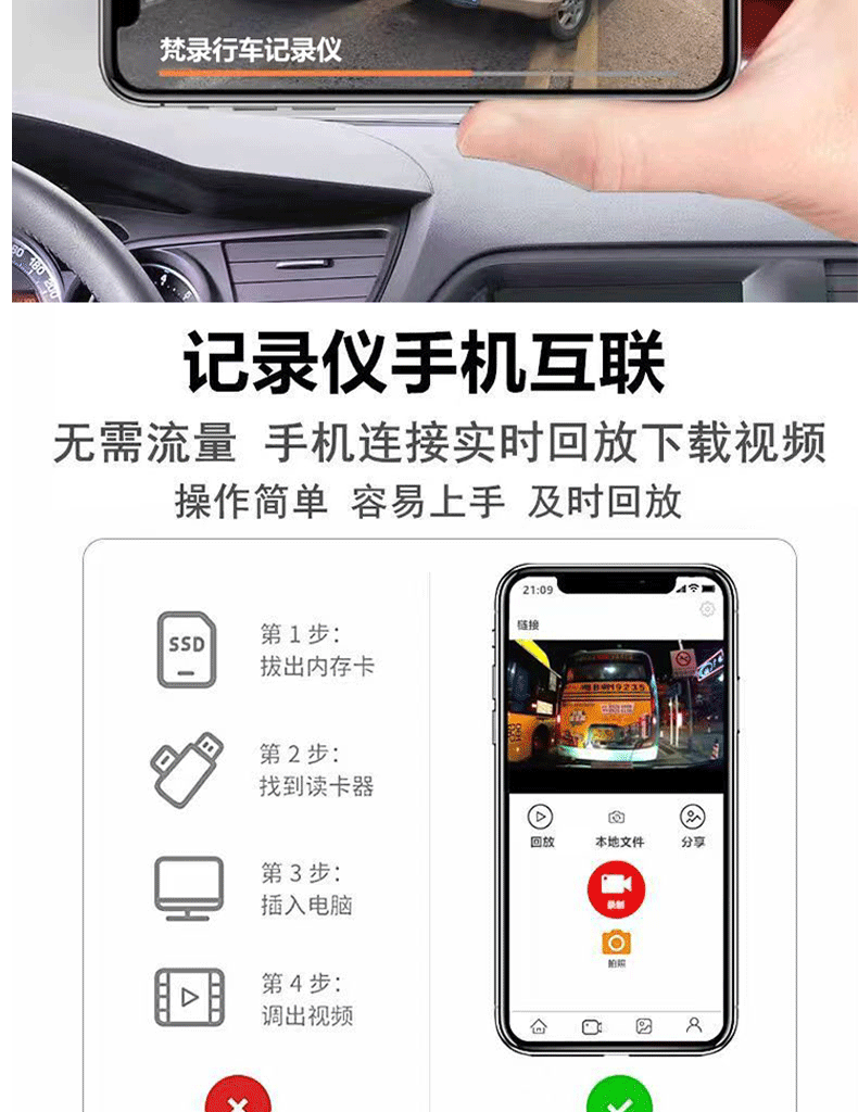 Jietu X70Plus Dedicated Dash Cam with Original Factory High-Definition Hidden Installation, Dual-Camera, and Sentry Mode