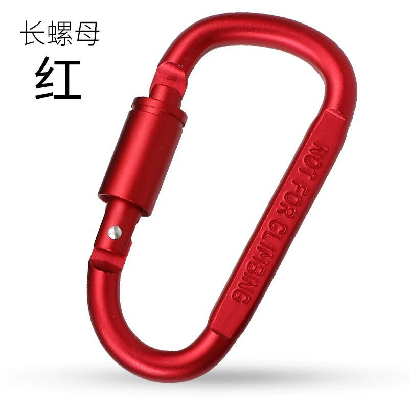 Cross -border hot -selling outdoor aluminum alloy fast hanging hook hook outdoor backpack hanging connection key large buckle