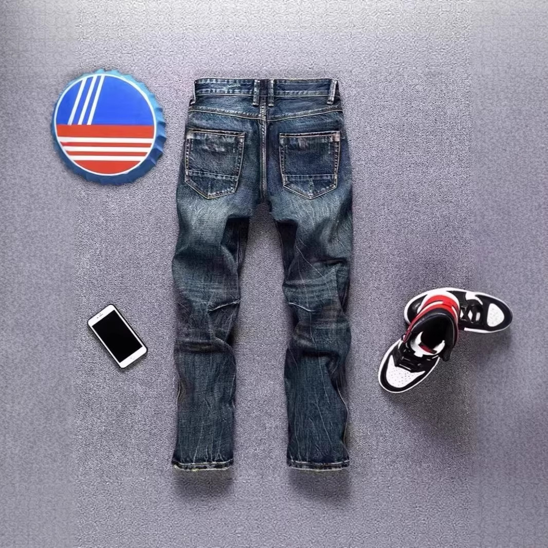 Vintage-Jeans für Herren mit geradem Bein, klassischer Denim, lässiger urbaner Stil, Heritage-Design, Größen S-XXXL_voghion.com