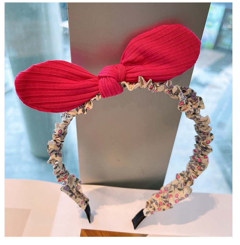 Fashion Floral Three-dimensional Bowknot Headband display picture 9