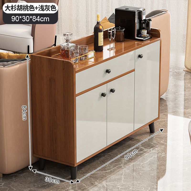 [3 개의 문과 1 개의 연기] 호두 색깔 90cm