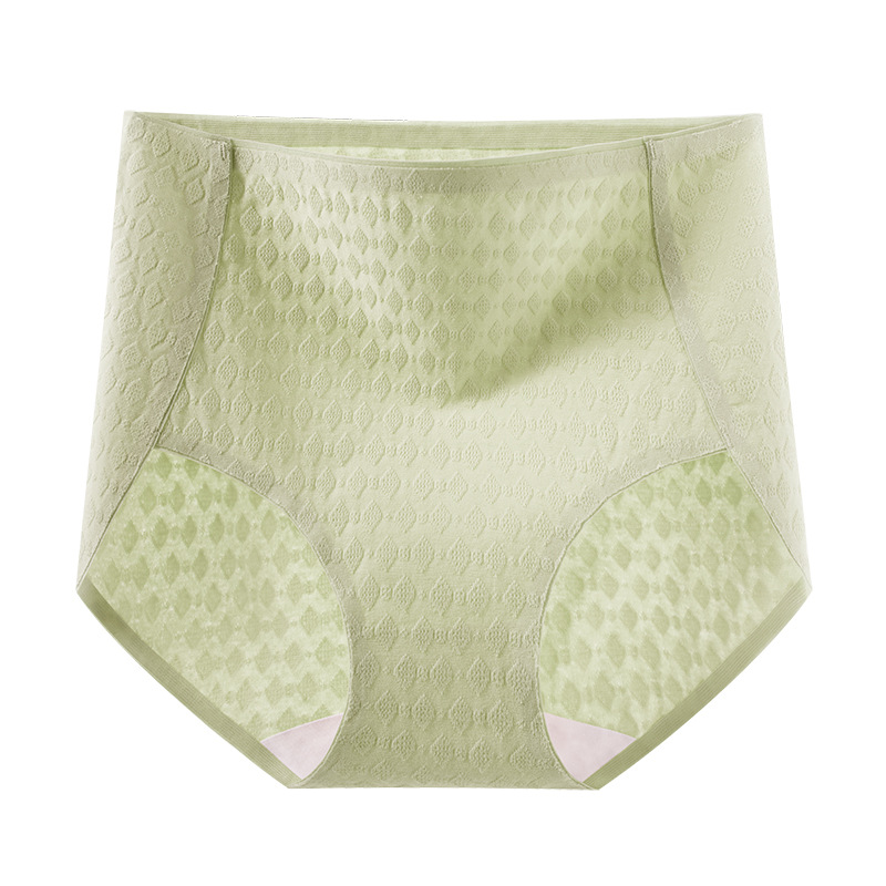 Algodón sin costuras 7A entrepierna de algodón antibacteriano 2024 nuevo estilo sexy talla grande cintura alta abdomen ropa interior de mujer cómoda agradable para la piel
