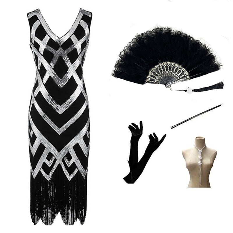 블랙 실버 플러스 액세서리