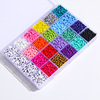 Square children's set with letters, beads, wholesale