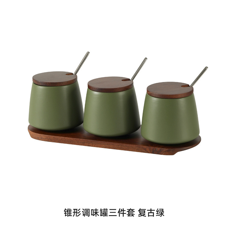 家庭用陶器調味料入れセット 調味料ボックス 調味料入れ 塩入れ 調味料ボトルセット Amazon|undefined