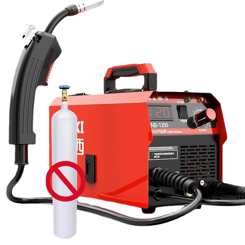 1200 soldadura doméstica de 220v sin gas y soldadura de dos soldadores industriales de soldadura de dos usos