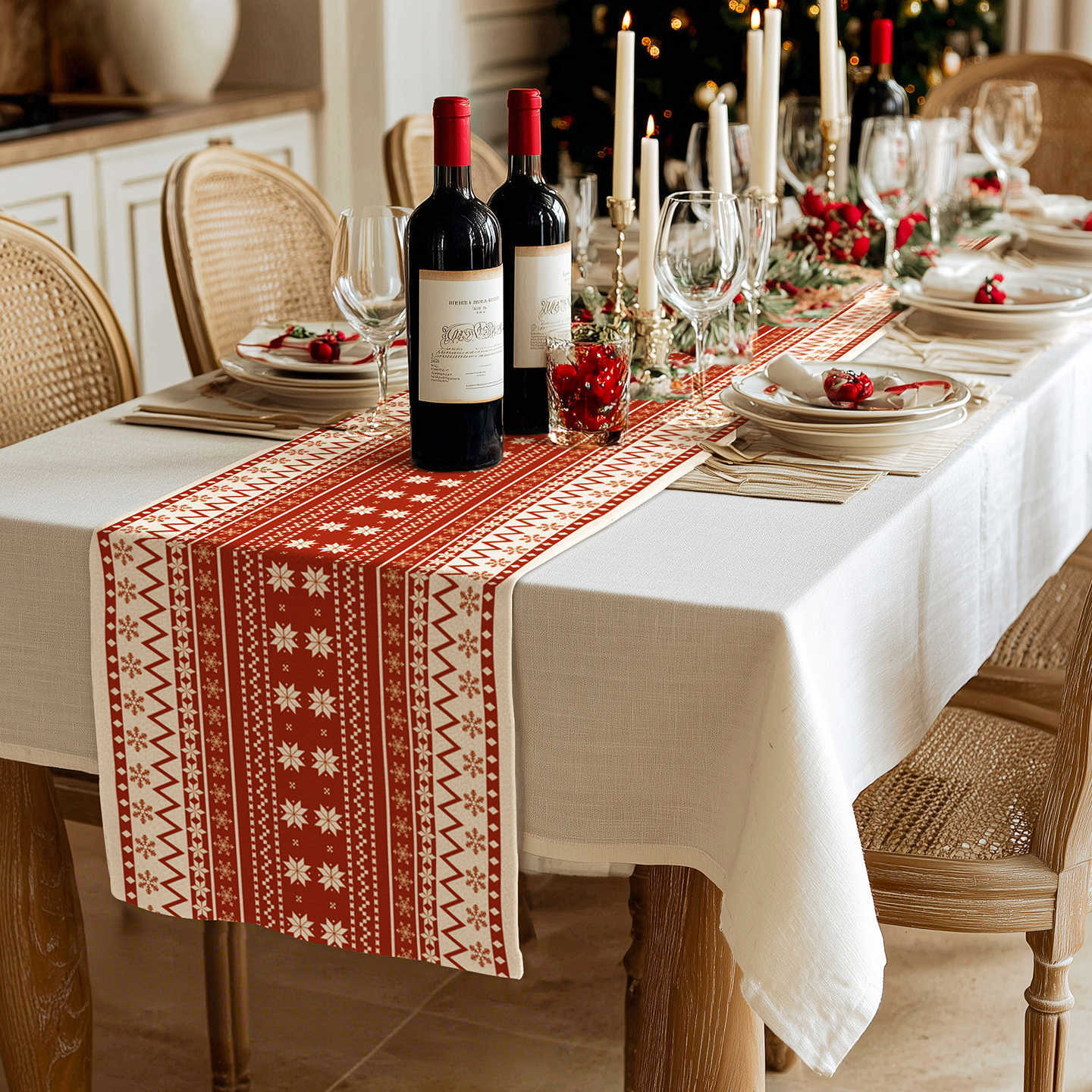 Enlace agosto 55 banderas de mesa de Navidad (65)