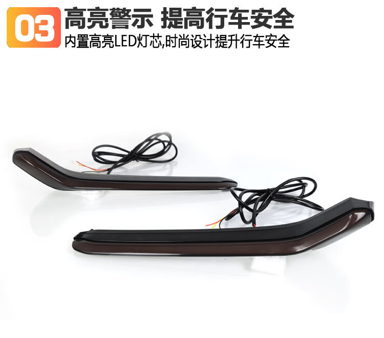 Suitable for 21 Honda Civic daytime running lights hatchback Civic special front fog lights LED driving lights decorative lights