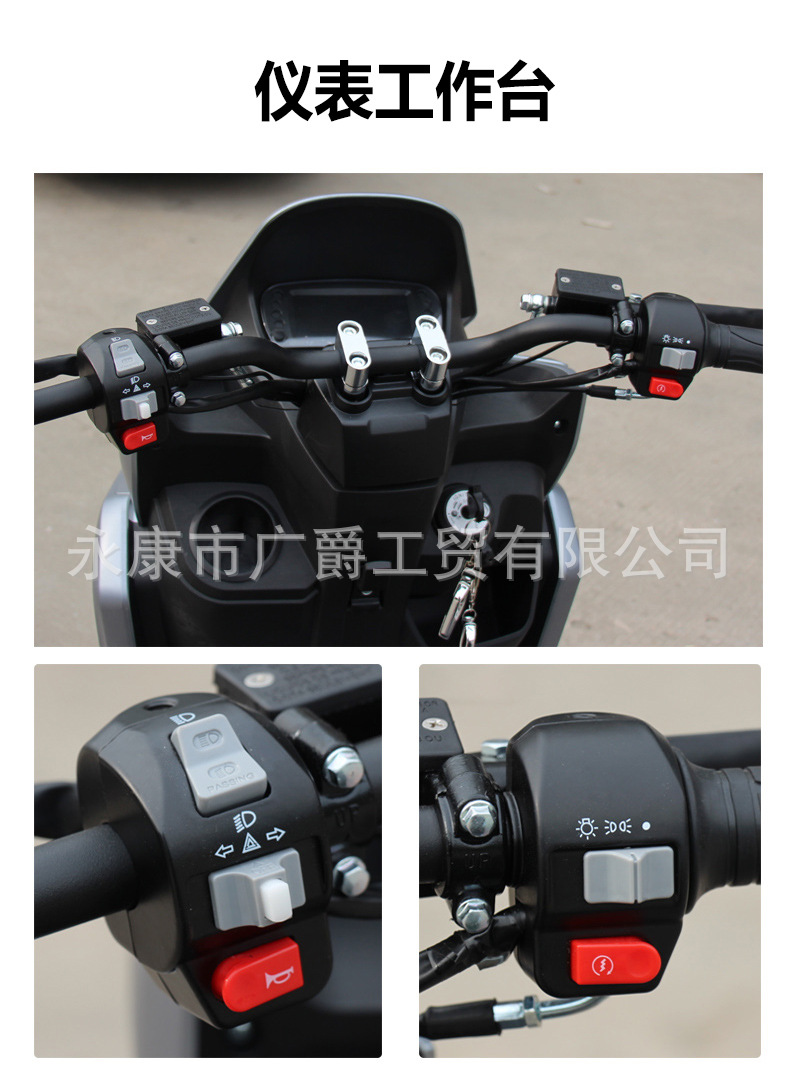Cross-Border New Model 150Cc Scooter Fuel Vehicle Pdf Two-Wheeled Motorcycle Adult Off-Road Assistive Vehicle Factory Export