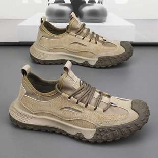 Men's Shoes Autum 2025 New Style Breathable Lightweight Anti-Slip Anti-Odor Work Wear-Resistant Outdoor Dirt-Resistant Labor Protection Shoes One-Step