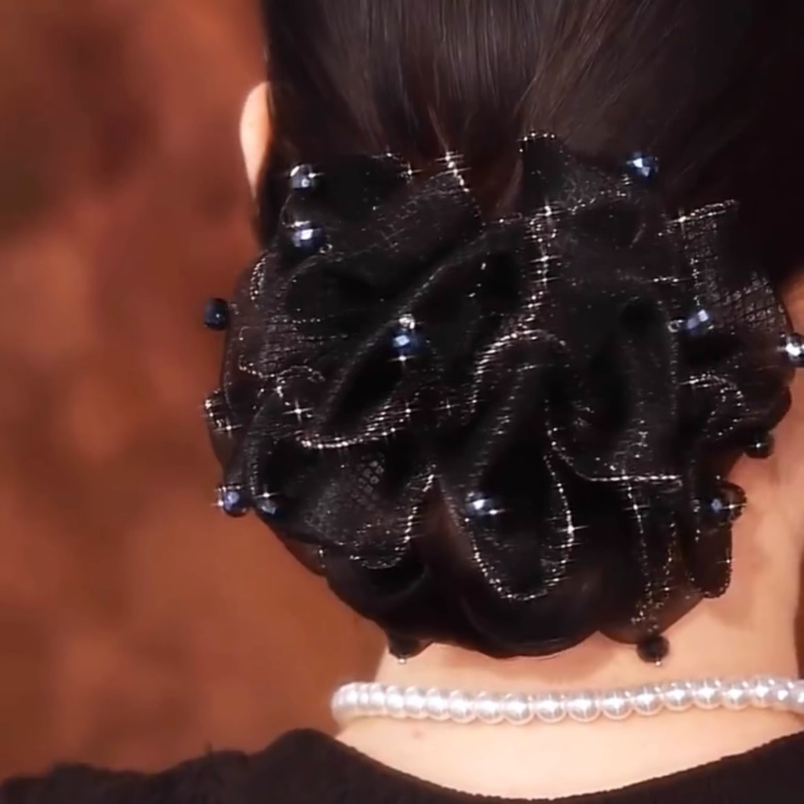 [블랙] 크리스탈 프놈펜 헤어 링