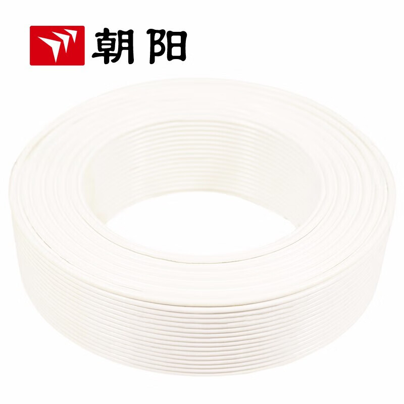 Cable eléctrico Chaoyang ZB-RVV Cable de chaqueta Cable de alimentación blanco 2 núcleos ignífugo estándar nacional 0,5 metros cuadrados 100 metros