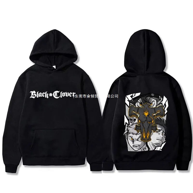 Anime Asian Yami Sukehiro Black Clover Graphic Sweatshirt Men's Sweatshirts Fashion Casual Multi