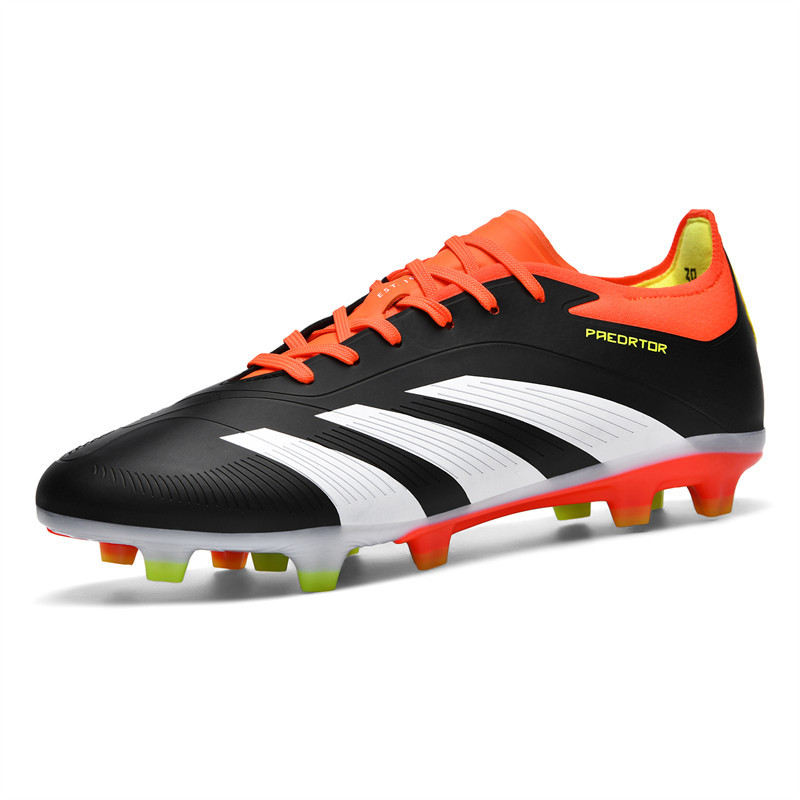 Spot cross-border Putian sin costuras zapatos de fútbol Messi zapatos deportivos de entrenamiento de uñas largas para jóvenes de corte bajo para hombres