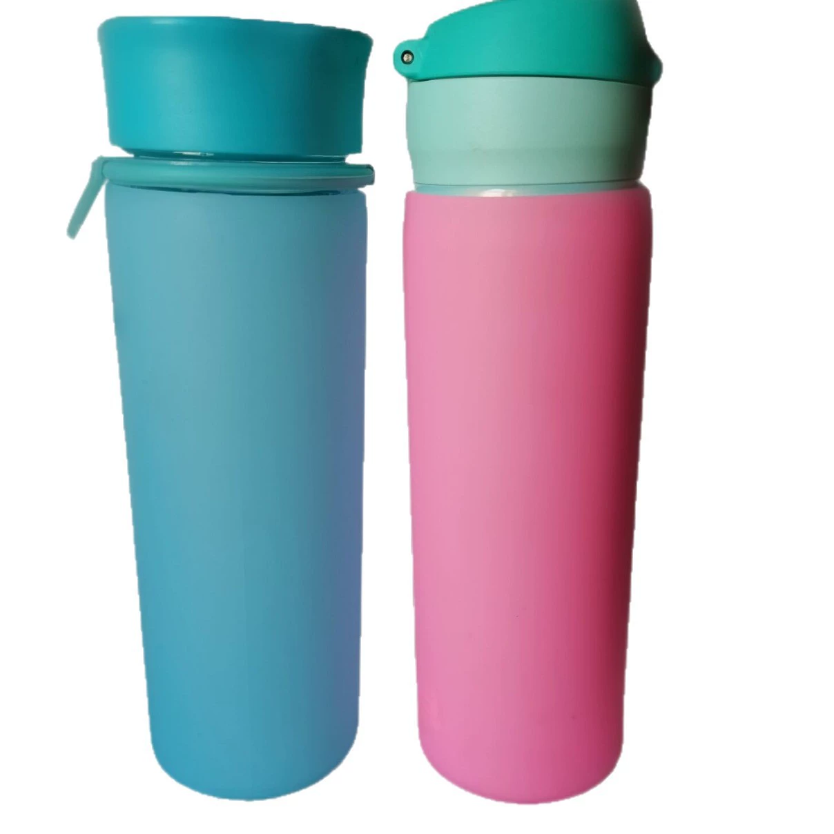 Capacious glass, silicone removable teapot, protective case, anti-scald