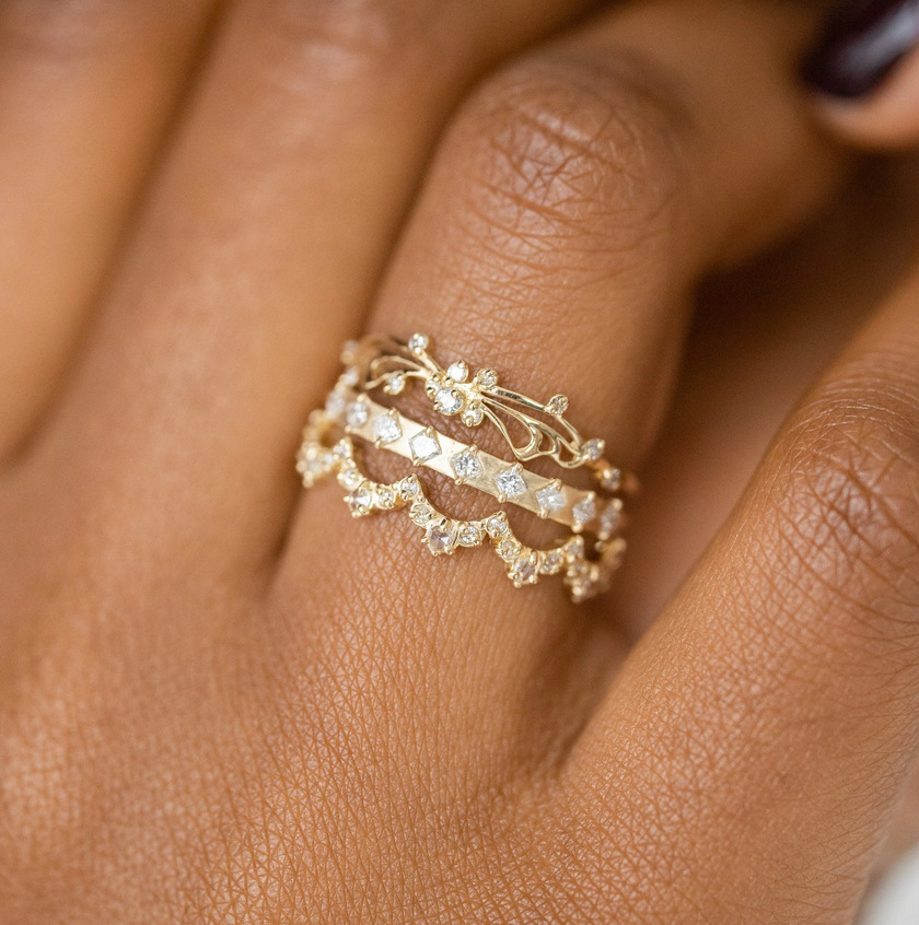 13g Weight Rings Classification 11, 5, 6 Ring Size 1 Set Quantity Casual, Street Occasion Alloy Material Geometric Pattern All Seasons Season Women's Gender Plating Design Classic Style Style 1 Set Classic Style Geometric Alloy Plating Women's Rings 5
