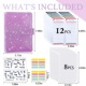 Starlight purple loose-leaf 8 zipper bags 12 color budget table 2 English words