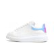 High-end Pure Original White Shoes Genuine Leather Thick Sole Increased McQueen Casual Men's and Women's Platform Shoes Black Tail Couple's Trendy Board Shoes