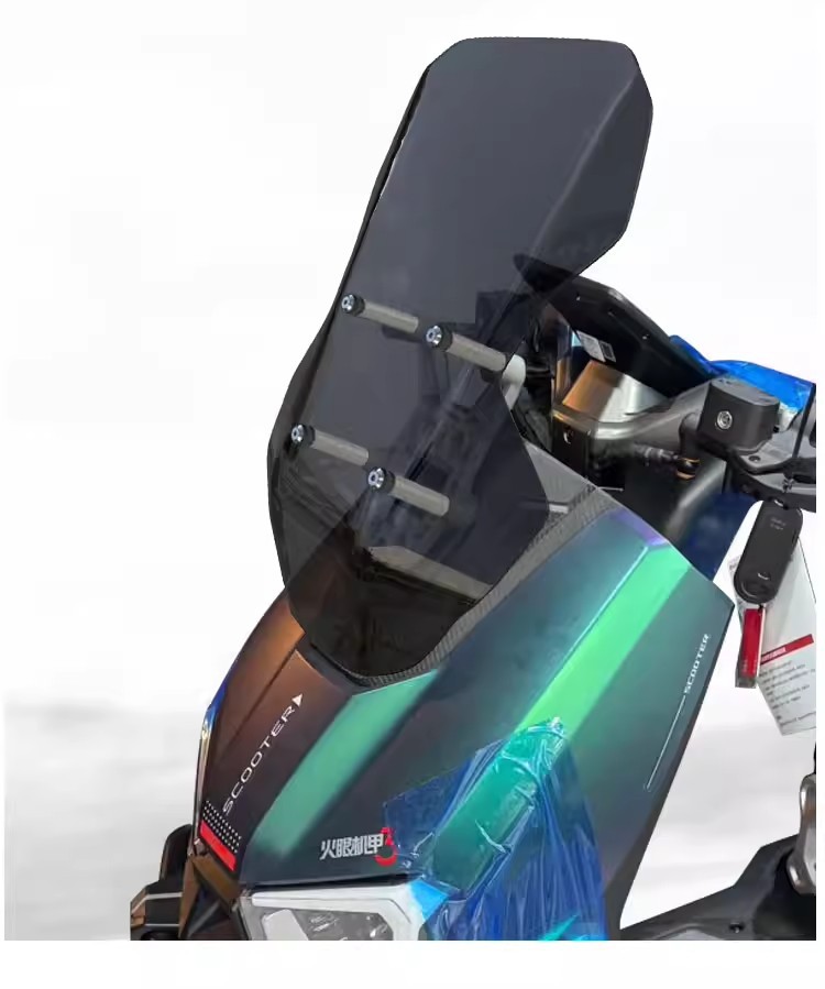 Suitable for Tailg Fire Eye Mecha 3·Fengshen Front Windshield Modification and Heightening Transparent Rain Shield Accessories 6-Hole Bracket