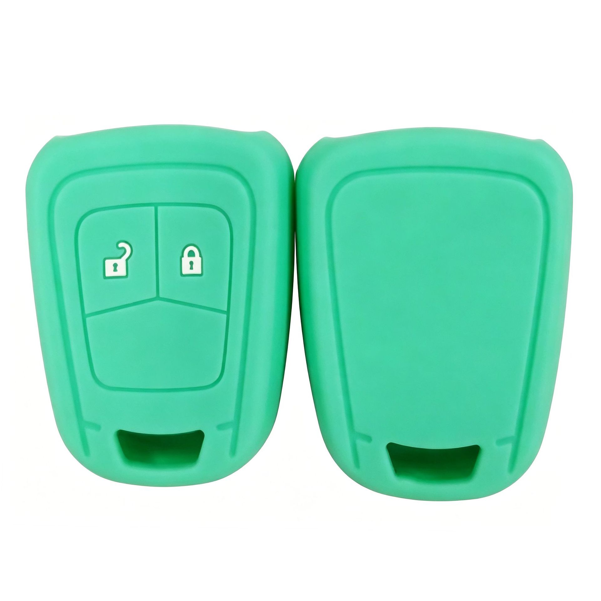 Suitable for Opel Aveo and Chevrolet Cruze, silicone key case for flat-key car remote control, protective cover with buckle