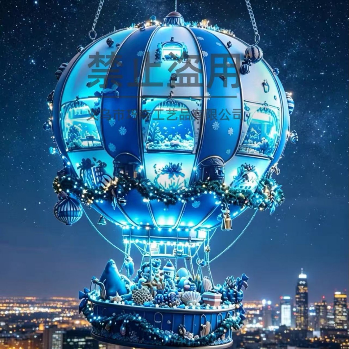 Nuevos productos transfronterizos de Navidad globos de aire acrílico Santa colgante dormitorio y sala de estar decoración de pared al por mayor