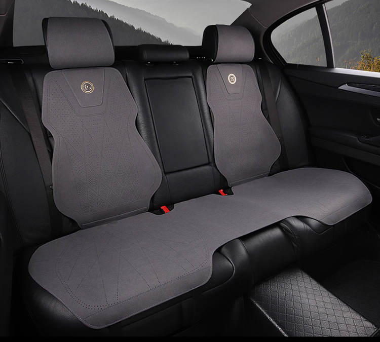 Car Seat Cover, All-Inclusive, Universal Anti-Dirty Cover for All Seasons, Front Seat Cushion, Backrest, Leather, Light Luxury and High-End Feel