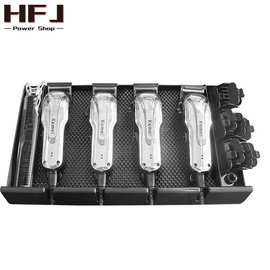 电推剪展示盒复古油头推剪胡须刷收纳桌面防滑垫剪刀收纳推剪托盘