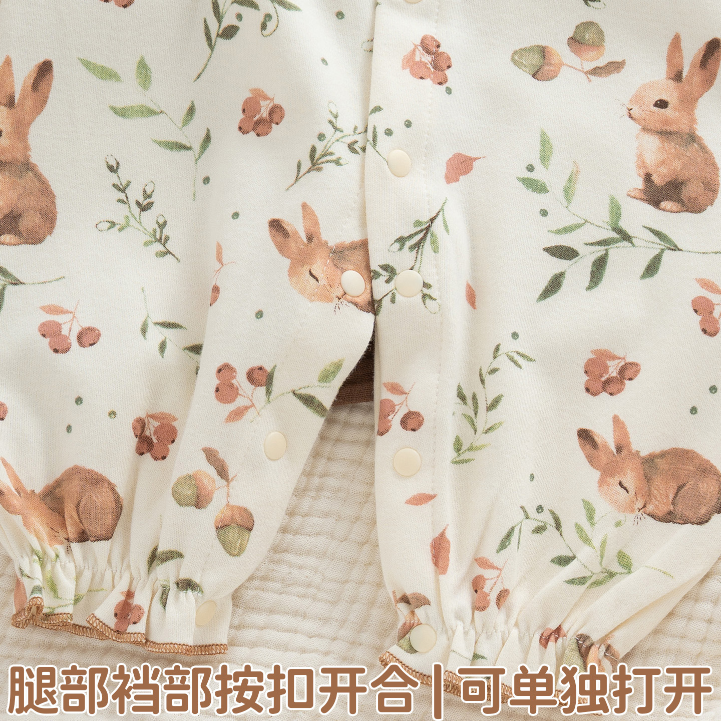 Primavera y otoño nuevo estilo pequeña princesa pintura al óleo viento pequeño conejo mampara recién nacido bebé algodón muñeca cuello de muñeca traje de sombrero de encaje