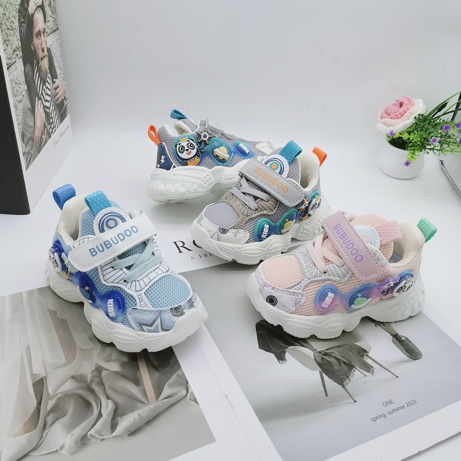 Children's Dad Shoes, Children's Sneakers, 2025 Autumn New Breathable Boys' Shoes, Soft-Soled Baby Shoes, Girls' Toddler Shoes