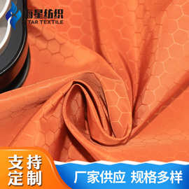 厂家批发秋冬平纹仿记忆童装布料 羽绒服棉服鞋材全涤纶压花面料