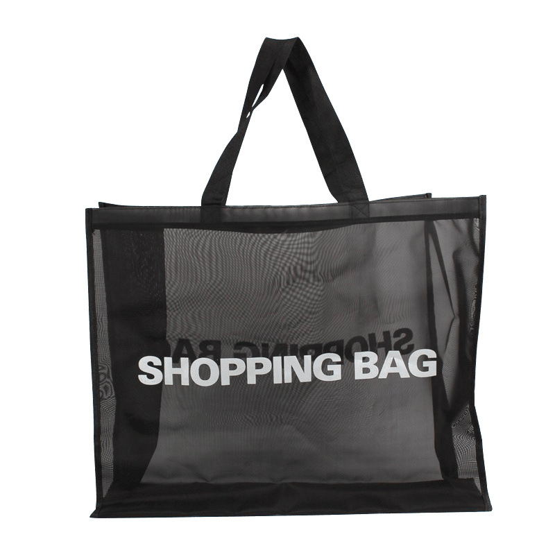 Bolso de malla estilo celebridad de internet, bolso de playa semitransparente, bolsa portátil para guardar artículos mojados de gimnasio y natación, personalizable. image 7