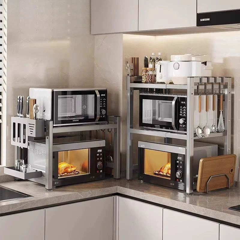 Выдвижная домашняя печь американская стойка для хранения углеродистой стали полка для кухонной микроволновки подставка для небольших приборов рисоварка